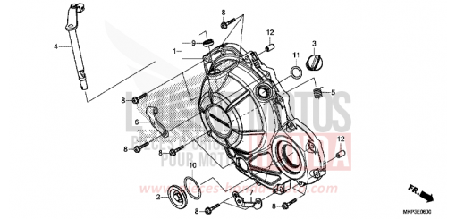 RIGHT CRANKCASE COVER CBR500RAM de 2021